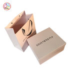 Customized Pink Two Pieces Hard Cardboard Gift Boxes Matte Lamination