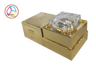 Luxury Cosmetic Gift Box , Skin Care Packaging Boxes Glossy Gold Color